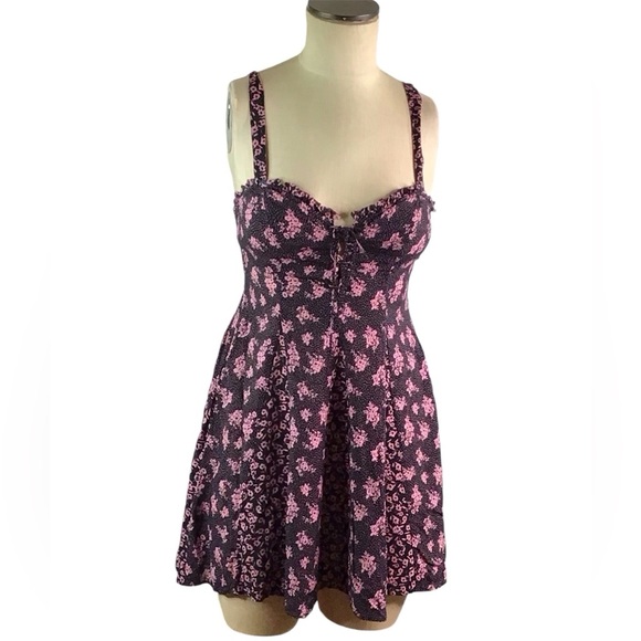 Free People Intimately Don’t Dare Mixed Print Dress, XS, EUC - Picture 1 of 4